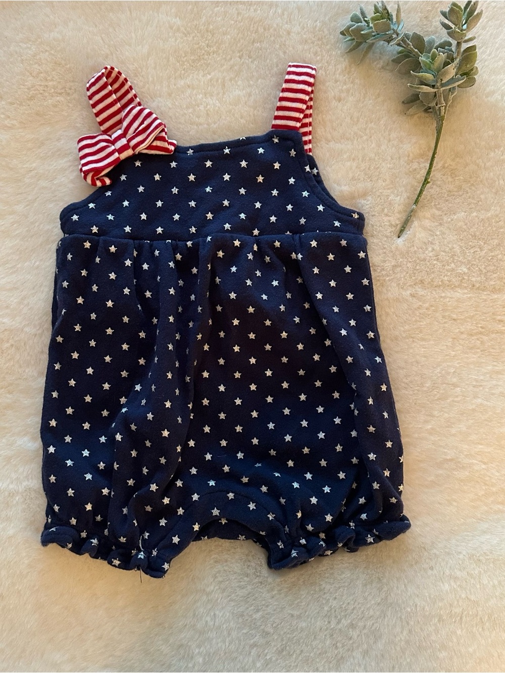 Gymboree | EUC - Stars & Stripes Romper - Size 3/6 Months